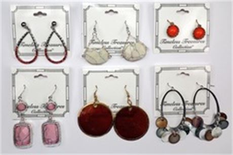 65 prs-- Department store Earrings-- All Colors $1.50 pair
