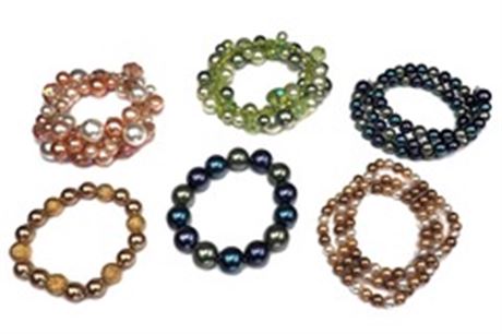 55 pcs-- Department Store bracelets-- all pearl-- $1.79 pcs