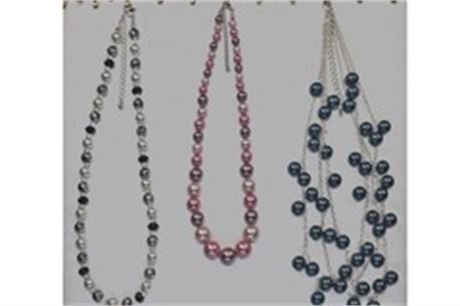 50 pcs- Department Store Necklaces-- all Pearls $1.99 pcs