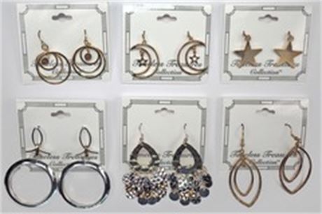 65 prs-- Department Store Earrings-- all Goldtone $1.49 pair