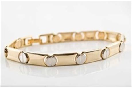 33-- Cartier Love Style Bracelet-- 2-Tone-- $3.00 pcs!