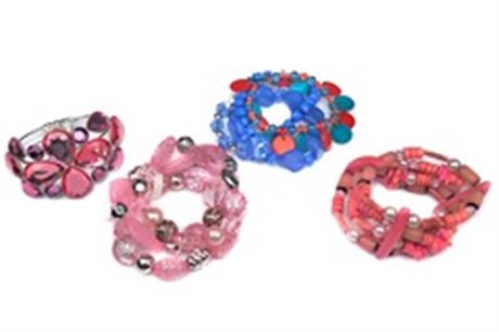 55 pcs-- Department Store Bracelets-- all colors-- $1.79 pcs