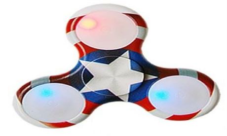 51 New Captain America Fidget Spinners With Led Lights Wholesale lot