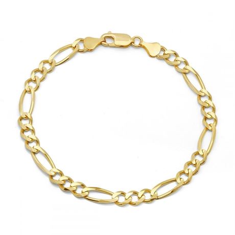 12 PIECES- 14 KT HEAVY GOLD PLATED CUBAN LINK BRACELET -8.5 inches long