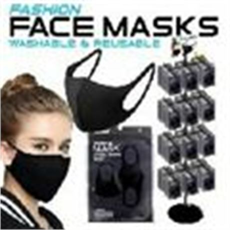 Non-Medical Reusable Washable Polyester Adult Face Masks, Water-R