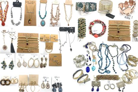 100 pieces 50 Different Brand Names of Jewelry $3,000.00 Retail