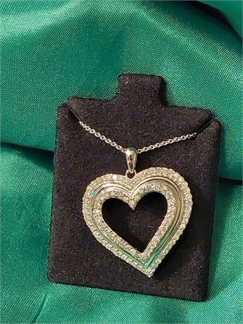 1 CT Diamond Heart Necklaces - Lot of 6