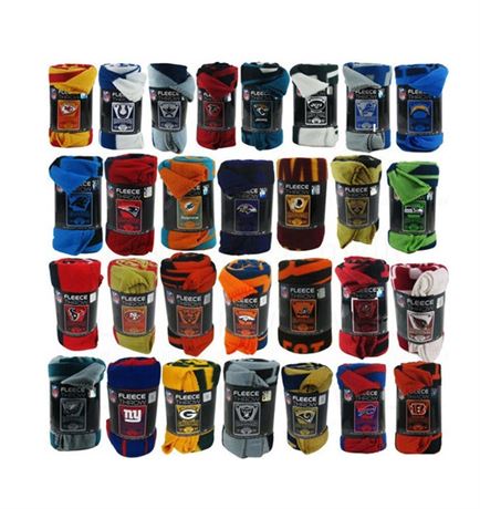 Authentic/Licensed Assorted Sports Teams Blankets Mixed