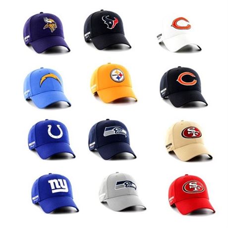 Authentic/Licensed Assorted Sports Team Hats