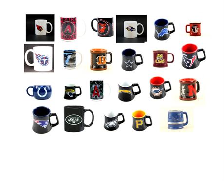 Authentic/Licensed Assorted Sports Teams Mugs Mixed