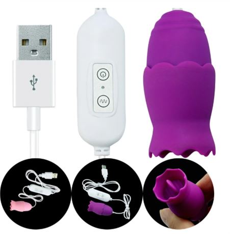 10 pcs G-Spot Vaginal Massage Clitoris 12 Speed Tongue Oral Vibrator Stimulator