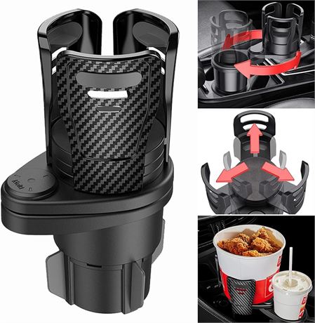 Car Cup Holder Expander Adapter, Vehicle-Mounted Car Cup Holder and Organizer