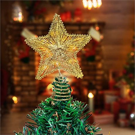 Christmas Tree Topper – Treetop Sparkle – 20 LED Lights – Item #5679