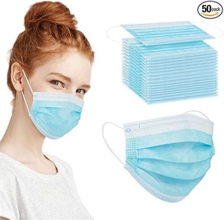 Disposable Face Covering, 3 Layer Disposable Face Covering