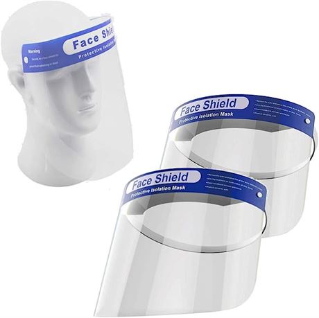 Safety Face Shield, All-Round Protection Headband with Clear Anti-Fog Lens