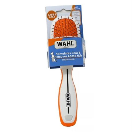 30x NEW in Packs WAHL PET PRODUCTS - ERGONOMIC, SOFT GRIP PET COMBO BRUSH