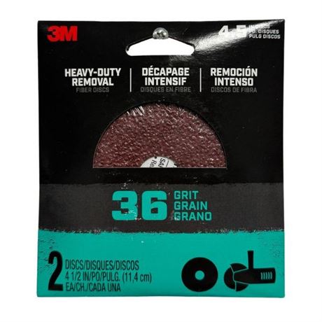 48x 3M PRODUCTS - 36GRIT 2PACK HEAVY-DUTY REMOVAL DISCS